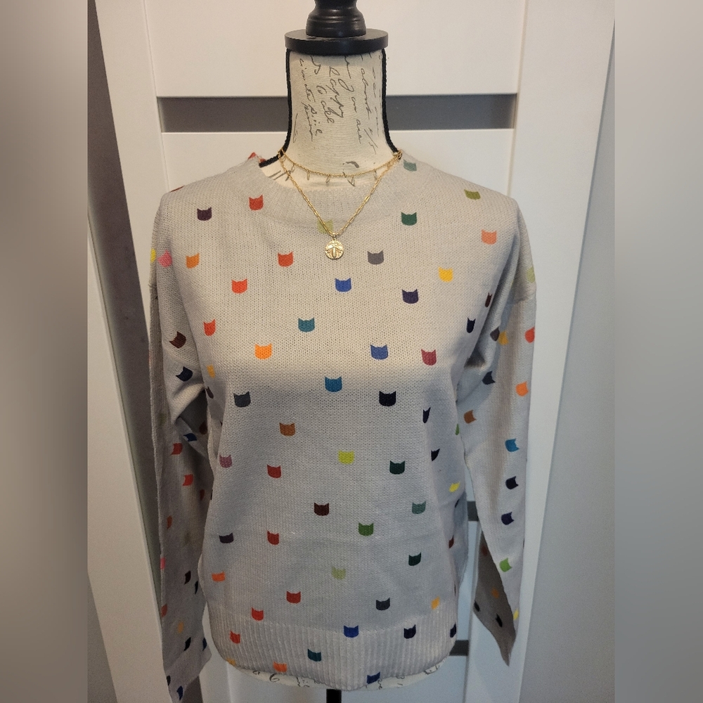 Multicolor Patterned Sweater - Picture 6 of 6